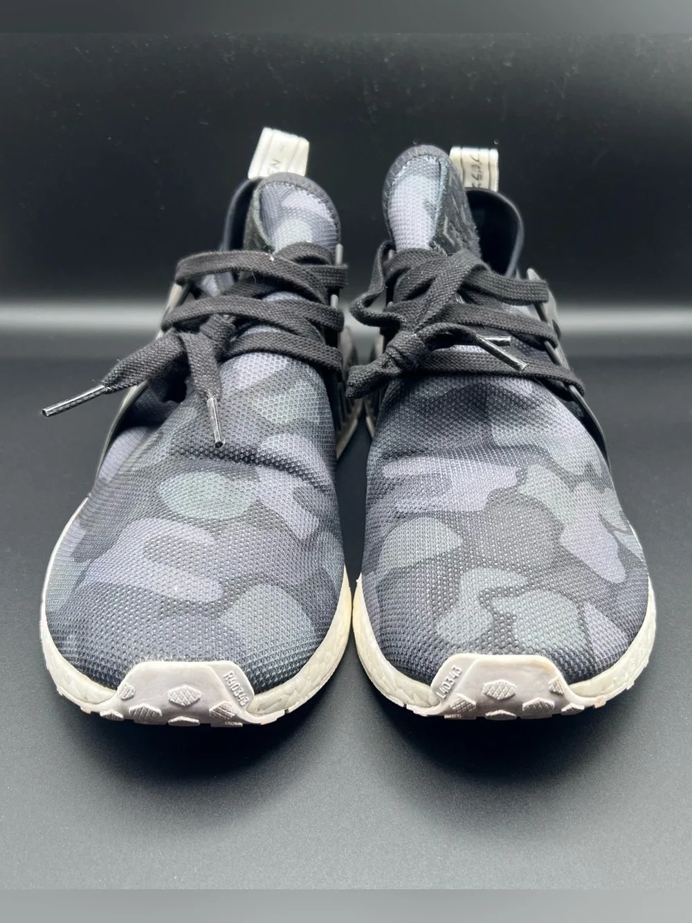adidas Men’s Black & Gray Camo NMD_R1 Sneakers